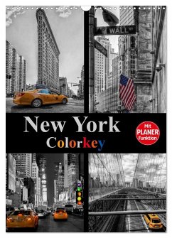 New York Colorkey (Wandkalender 2026 DIN A3 hoch), CALVENDO Monatskalender