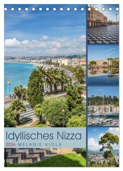 Cover Idyllisches Nizza (Tischkalender 2026 DIN A5 hoch), CALVENDO Monatskalender
