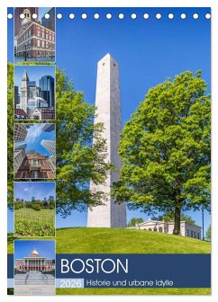 Cover BOSTON Historie und urbane Idylle (Tischkalender 2026 DIN A5 hoch), CALVENDO Monatskalender