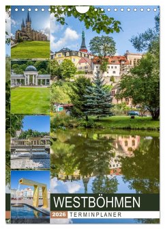 WESTBÖHMEN Terminplaner (Wandkalender 2026 DIN A4 hoch), CALVENDO Monatskalender