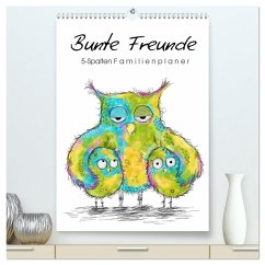 Cover Bunte Freunde (hochwertiger Premium Wandkalender 2026 DIN A2 hoch), Kunstdruck in Hochglanz