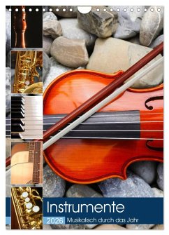 Cover Instrumente - Musikalisch durch das Jahr (Wandkalender 2026 DIN A4 hoch), CALVENDO Monatskalender