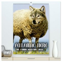 Cover Seltsame Tiere - da stimmt doch was nicht... (hochwertiger Premium Wandkalender 2026 DIN A2 hoch), Kunstdruck in Hochglanz
