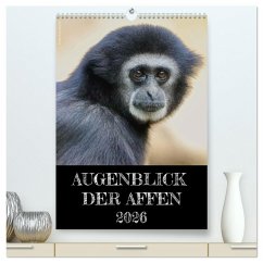 Augenblick der Affen 2026 (hochwertiger Premium Wandkalender 2026 DIN A2 hoch), Kunstdruck in Hochglanz