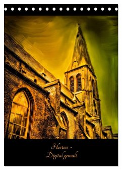 Cover Herten - Digital gemalt (Tischkalender 2026 DIN A5 hoch), CALVENDO Monatskalender
