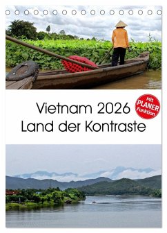 Cover Vietnam 2026 Land der Kontraste (Tischkalender 2026 DIN A5 hoch), CALVENDO Monatskalender