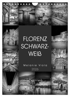Cover FLORENZ SCHWARZWEIß (Wandkalender 2026 DIN A4 hoch), CALVENDO Monatskalender