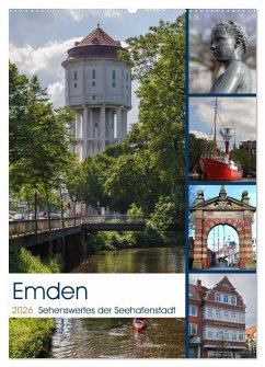 Emden - Sehenswertes der Seehafenstadt (Wandkalender 2026 DIN A2 hoch), CALVENDO Monatskalender