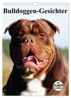 Cover Bulldoggen-Gesichter (Wandkalender 2026 DIN A4 hoch), CALVENDO Monatskalender