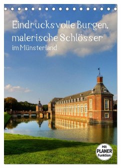 Cover Eindrucksvolle Burgen, malerische Schlösser im Münsterland (Tischkalender 2026 DIN A5 hoch), CALVENDO Monatskalender