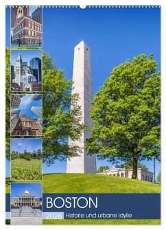 Cover BOSTON Historie und urbane Idylle (Wandkalender 2026 DIN A2 hoch), CALVENDO Monatskalender