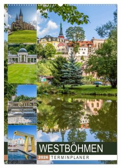WESTBÖHMEN Terminplaner (Wandkalender 2026 DIN A2 hoch), CALVENDO Monatskalender