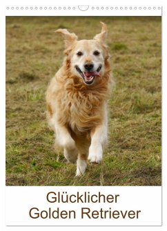 Glücklicher Golden Retriever (Wandkalender 2026 DIN A3 hoch), CALVENDO Monatskalender Glücklicher Golden Retriever (Wandkalender 2026 DIN A3 hoch), CALVENDO Monatskalender