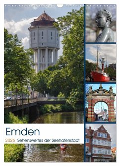 Emden - Sehenswertes der Seehafenstadt (Wandkalender 2026 DIN A3 hoch), CALVENDO Monatskalender