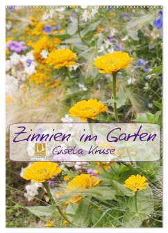 Zinnien im Garten (Wandkalender 2026 DIN A2 hoch), CALVENDO Monatskalender Zinnien im Garten (Wandkalender 2026 DIN A2 hoch), CALVENDO Monatskalender