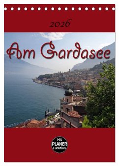 Cover Am Gardasee (Tischkalender 2026 DIN A5 hoch), CALVENDO Monatskalender