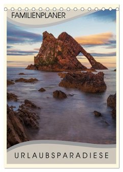 Urlaubsparadiese - Familienplaner (Tischkalender 2026 DIN A5 hoch), CALVENDO Monatskalender