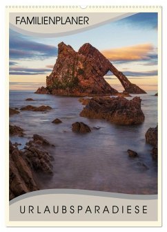 Urlaubsparadiese - Familienplaner (Wandkalender 2026 DIN A2 hoch), CALVENDO Monatskalender