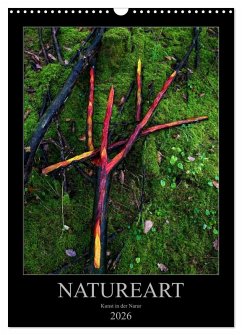 NATUREART - KUNST IN DER NATUR (Wandkalender 2026 DIN A3 hoch), CALVENDO Monatskalender