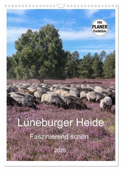 Cover Lüneburger Heide - Faszinierend schön (Wandkalender 2026 DIN A3 hoch), CALVENDO Monatskalender