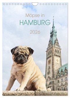 Cover Möpse in Hamburg (Wandkalender 2026 DIN A4 hoch), CALVENDO Monatskalender