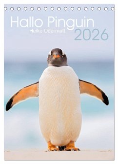 Cover Hallo Pinguin (Tischkalender 2026 DIN A5 hoch), CALVENDO Monatskalender