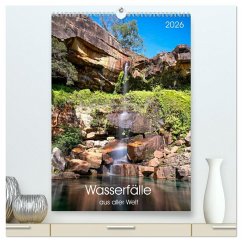 Wasserfälle aus aller Welt (hochwertiger Premium Wandkalender 2026 DIN A2 hoch), Kunstdruck in Hochglanz