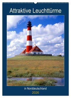 Cover Attraktive Leuchttürme (Wandkalender 2026 DIN A2 hoch), CALVENDO Monatskalender