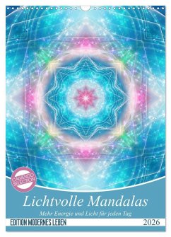 Cover Lichtvolle Mandalas (Wandkalender 2026 DIN A3 hoch), CALVENDO Monatskalender