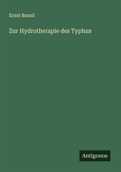 Cover Zur Hydrotherapie des Typhus