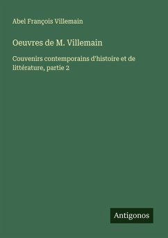 Cover Oeuvres de M. Villemain