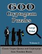 600 Cryptogram Puzzles Large Print Vol.... - Bild 1