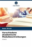 Verschiedene akademische Modulbeschreibungen Verschiedene akademische Modulbeschreibungen