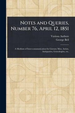 Cover Notes and Queries, Number 76, April 12, 1851