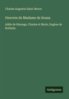 Cover Oeuvres de Madame de Souza