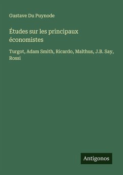Cover Études sur les principaux économistes