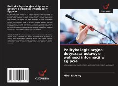 Cover Polityka legislacyjna dotycz¿ca ustawy o wolno¿ci informacji w Egipcie