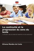 La continuité et la progression du sens du texte