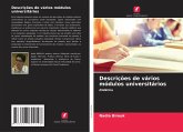 Descrições de vários módulos universitários