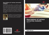 Descriptions of various university modules Descriptions of various university modules