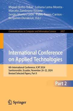 International Conference on Applied Technologies (eBook, PDF) Cover International Conference on Applied Technologies (eBook, PDF)
