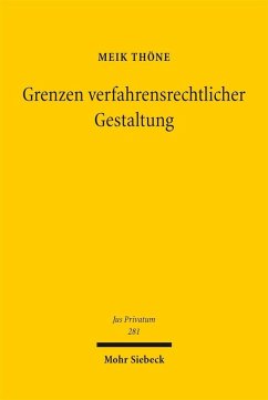 Grenzen verfahrensrechtlicher Gestaltung (eBook, PDF) - Thöne, Meik