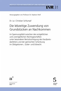 Die lebzeitige Zuwendung von Grundstücken an Nachkommen (eBook, PDF) Cover Die lebzeitige Zuwendung von Grundstücken an Nachkommen (eBook, PDF)