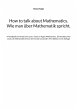 How to talk about Mathematics. Wie man... - Bild 1
