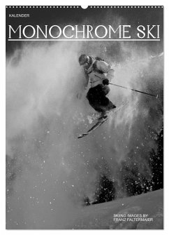 Cover Monochrome Ski (Wandkalender 2026 DIN A2 hoch), CALVENDO Monatskalender