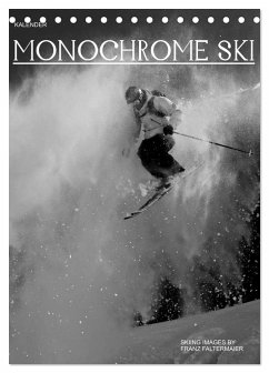 Cover Monochrome Ski (Tischkalender 2026 DIN A5 hoch), CALVENDO Monatskalender