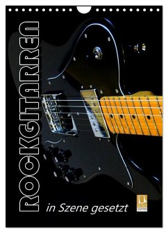 ROCKGITARREN in Szene gesetzt / Geburtstagskalender (Wandkalender 2026 DIN A4 hoch), CALVENDO Monatskalender Cover ROCKGITARREN in Szene gesetzt / Geburtstagskalender (Wandkalender 2026 DIN A4 hoch), CALVENDO Monatskalender