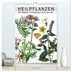 Cover Heilpflanzen (hochwertiger Premium Wandkalender 2026 DIN A2 hoch), Kunstdruck in Hochglanz
