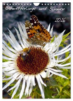 Cover Schmetterlilnge und Blumen (Wandkalender 2026 DIN A4 hoch), CALVENDO Monatskalender