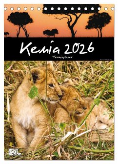 Kenia - Terminplaner (Tischkalender 2026 DIN A5 hoch), CALVENDO Monatskalender